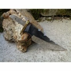 Lot De 2 Lames De Couteau à Customiser Clip Blade Acier Carbone Dos Guilloché + Etui Cuir BL7723 -France Des Couteaux Soldes 2024 lot de 2 lames de couteau a customiser clip blade acier carbone dos guilloche etui cuir bl7723 livraison gratuite 3