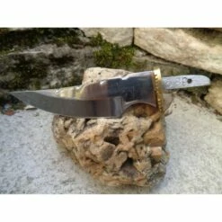 Lot De 2 Lames De Couteau à Customiser Clip Blade Acier Carbone Dos Guilloché + Etui Cuir BL7723 -France Des Couteaux Soldes 2024 lot de 2 lames de couteau a customiser clip blade acier carbone dos guilloche etui cuir bl7723 livraison gratuite 4