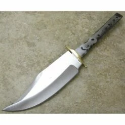 Lot De 2 Lames De Couteau à Customiser Trailing Point Acier Carbone BL099