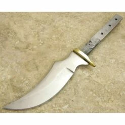 Lot De 2 Lames De Couteau à Customiser Upswept Skinner Acier Carbone BL101