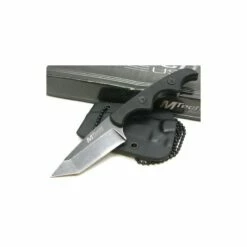 Lot De 3 Couteau De Cou MTech Neck Lame Acier Inox Stonewash Manche G-10 Etui Kydex MT673