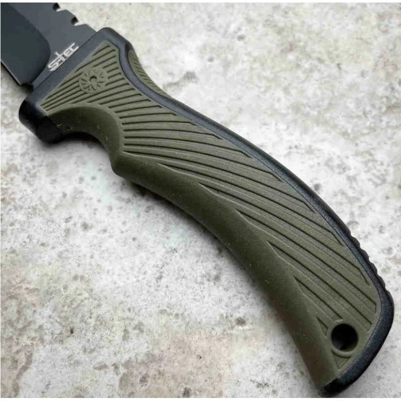 Lot De 3 Couteau De Survie S-TEC Lame Acier Inox Scie Manche Abs Etui ABS STT22191BK 2 Lot De 3 Couteau De Survie S-TEC Lame Acier Inox Scie Manche Abs Etui ABS STT22191BK – Image 2