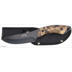 Lot De 3 Couteaux De Chasse Frost Cutlery The Whistler Acier Inox Manche Camo Etui Nylon F16920CAB