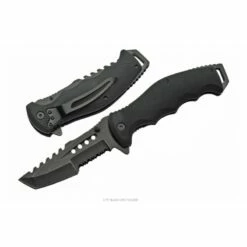 Lot De 3 Couteaux Tactical Military A/O Lame Tanto Acier Inox Manche ABS Linerlock CN300478