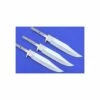 LOT DE 3 LAME DE COUTEAU A CUSTOMISER - FIXE - Bl001 LOT DE 3