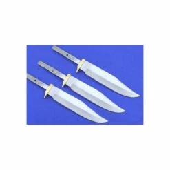 LOT DE 3 LAME DE COUTEAU A CUSTOMISER - FIXE - Bl001 LOT DE 3
