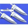 Lot De 3 Lames à Customiser Skinner Lame Acier Inox Garde Laiton BL7829