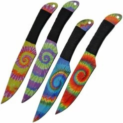 Lot De 4 Couteaux De Lancer Wild Boar Lot Of 4 Tie Dye Throwing Lame Acier 440 Etui Nylon WB1023 -France Des Couteaux Soldes 2024 lot de 4 couteaux de lancer wild boar lot of 4 tie dye throwing lame acier 440 etui nylon wb1023 livraison gratuite 2