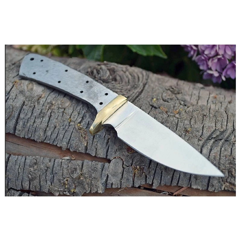 Lot De 4 Lames à Customiser Drop Point Skinner Lame Acier Inox Garde Laiton BL013 2 Lot De 4 Lames à Customiser Drop Point Skinner Lame Acier Inox Garde Laiton BL013 – Image 2