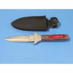 Lot De Couteaux De Botte 3 Dagues Lame Acier Inox Manche Bois PA7822