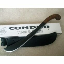 Machette Condor Golok Machete Acier Carbone 1075 Manche Bois Etui Cuir Made In El Salvador CTK41014HCS