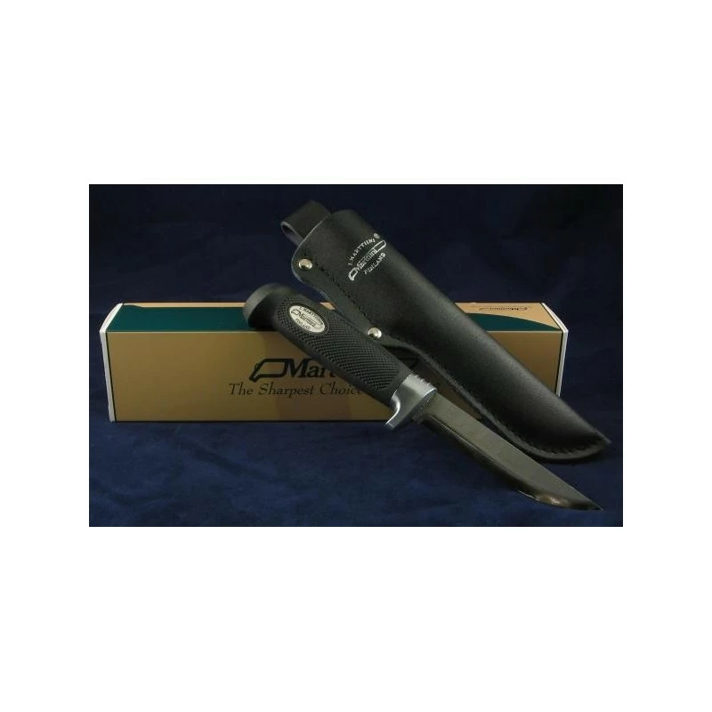 MN15 Couteau Pukko Marttiini Utility Hunter Acier 420 Etui Cuir Made In FInland 2 MN15 Couteau Pukko Marttiini Utility Hunter Acier 420 Etui Cuir Made In FInland – Image 2