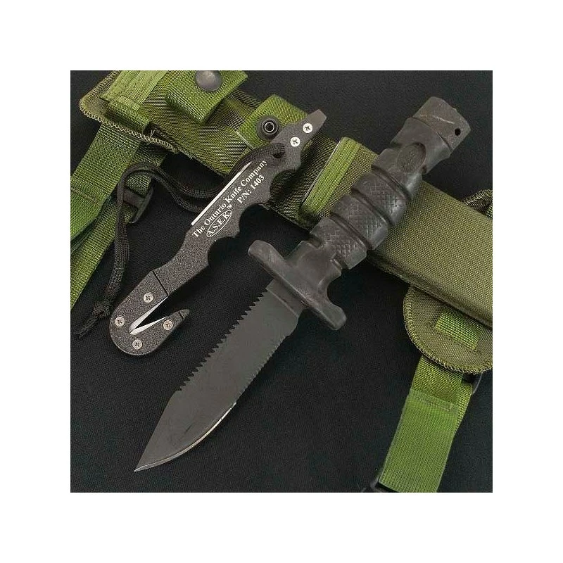 ONTARIO ASEK SURVIVAL KNIFE - COUTEAU DE COMBAT SURVIE Ontario A.S.E.K. Survival ON1400 3 ONTARIO ASEK SURVIVAL KNIFE - COUTEAU DE COMBAT SURVIE Ontario A.S.E.K. Survival ON1400 – Image 3