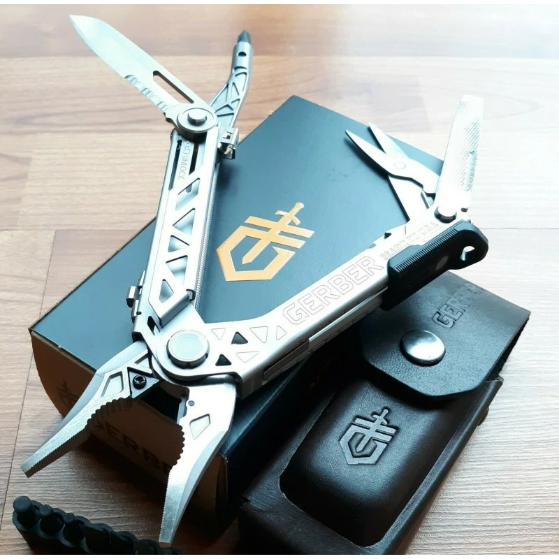 Pince Multifonctions Gerber Center Drive Plus Bit Etui Cuir Made USA G1417 12 Pince Multifonctions Gerber Center Drive Plus Bit Etui Cuir Made USA G1417 – Image 12