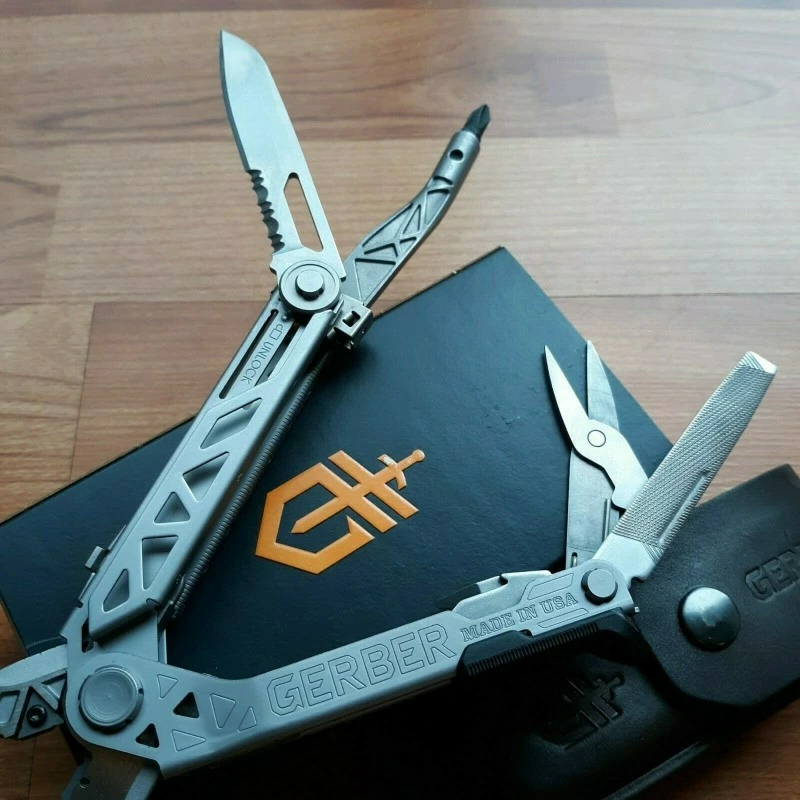 Pince Multifonctions Gerber Center Drive Plus Bit Etui Cuir Made USA G1417 10 Pince Multifonctions Gerber Center Drive Plus Bit Etui Cuir Made USA G1417 – Image 10