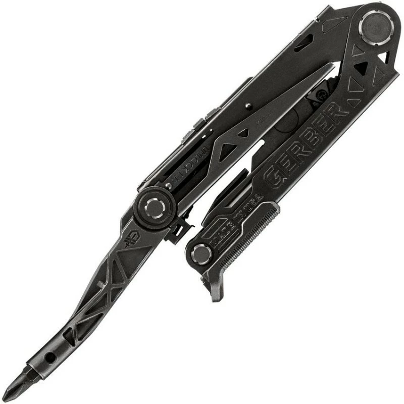 Pince Outil Multifonctions Gerber Center Drive Rescue Black Multi-Tool + Bit Set Etui Nylon USA G1893 2 Pince Outil Multifonctions Gerber Center Drive Rescue Black Multi-Tool + Bit Set Etui Nylon USA G1893 – Image 2