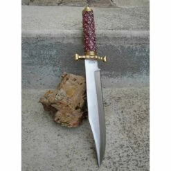 Poignard Couteau American Hunter Lame Acier Carbone Manche Bois Façon Médiéval Etui Cuir AH024 -France Des Couteaux Soldes 2024 poignard couteau american hunter lame acier carbone manche bois facon medieval etui cuir ah024 livraison gratuite 2