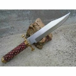 Poignard Couteau American Hunter Lame Acier Carbone Manche Bois Façon Médiéval Etui Cuir AH024 -France Des Couteaux Soldes 2024 poignard couteau american hunter lame acier carbone manche bois facon medieval etui cuir ah024 livraison gratuite 5