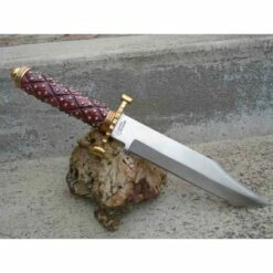 Poignard Couteau American Hunter Lame Acier Carbone Manche Bois Façon Médiéval Etui Cuir AH024 -France Des Couteaux Soldes 2024 poignard couteau american hunter lame acier carbone manche bois facon medieval etui cuir ah024 livraison gratuite 7