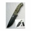 RC5PBK Couteau Esee Model 5 Survival Escape Evasion Carbone 1095 Plain Manche Micarta Etui Kydex Made USA