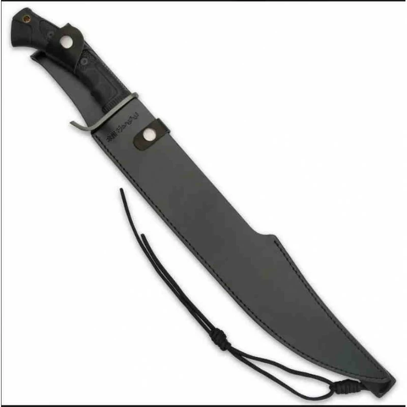 Sabre Honshu Spartan Sword Black United Cutlery Lame Acier 7Cr13 Manche TPR Etui Cuir UC3345B 4 Sabre Honshu Spartan Sword Black United Cutlery Lame Acier 7Cr13 Manche TPR Etui Cuir UC3345B – Image 4