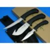 Set De 3 Couteaux Elk Ridge Three Piece Outdoor Knife Set Acier 440 Chirurgical ER261
