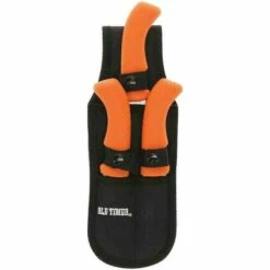 Set De 3 Couteaux Schrade Old Timer Orange Lames 7Cr17MoV Etui Nylon SCHP1158659