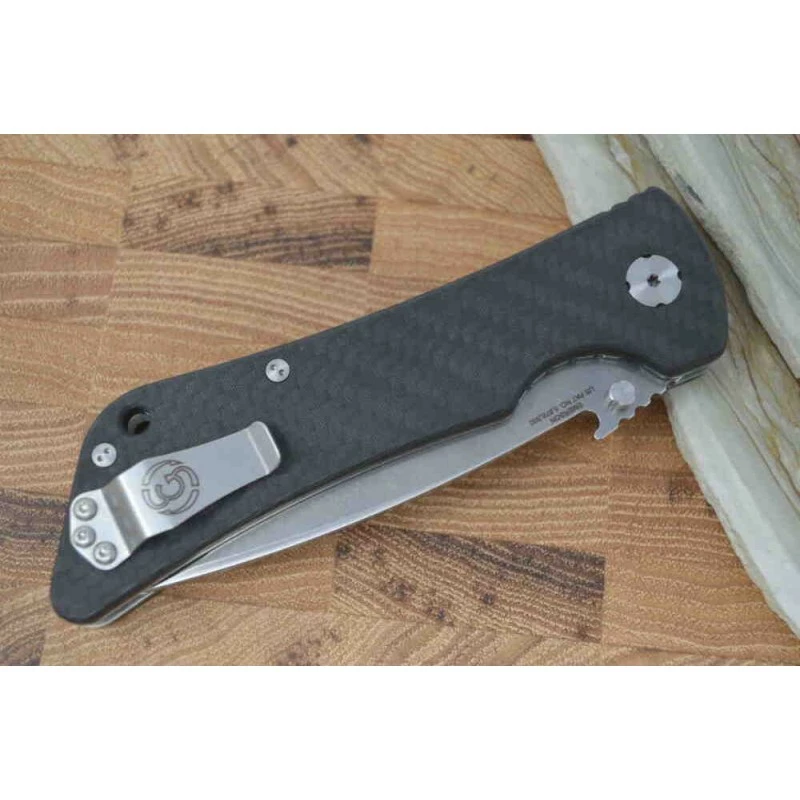 SG20007 Southern Grind Bad Monkey Emerson 14C28N Satin Blade CFiber Handle USA 2 SG20007 Southern Grind Bad Monkey Emerson 14C28N Satin Blade CFiber Handle USA – Image 2