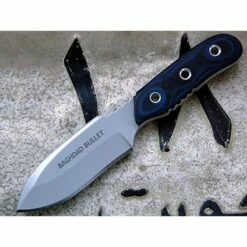 TP03 Couteau TOPS Knives Baghdad Bullet Acier Carbone 1095 Manche G-10 Etui Kydex Made In USA
