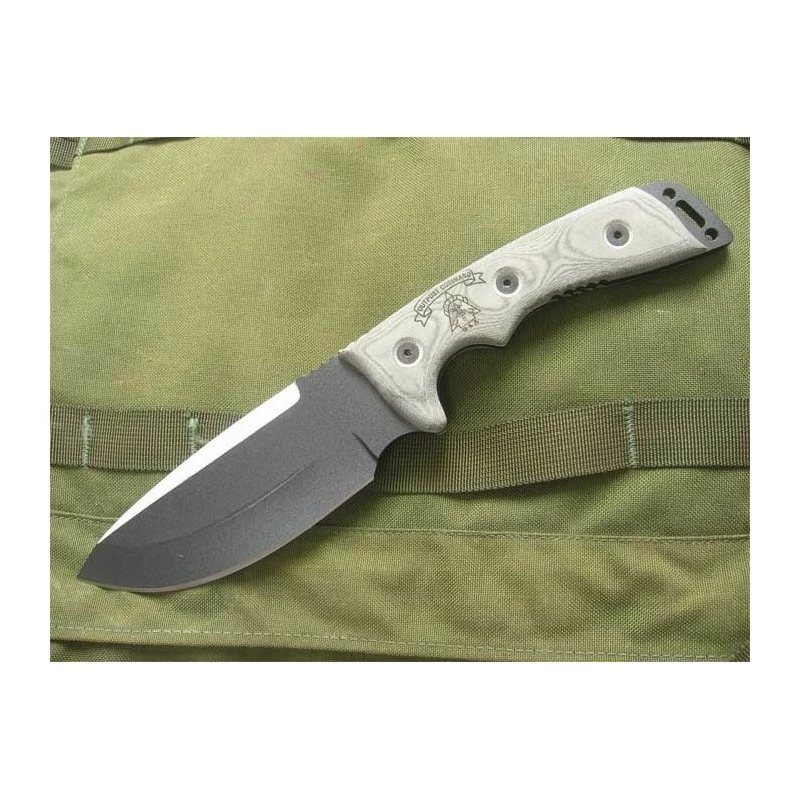 TPOC01 TOPS OUTPOST COMMAND BLACK BLADE - Couteau De Combat TOPS KNIVES - Made In USA 1 TPOC01 TOPS OUTPOST COMMAND BLACK BLADE - Couteau De Combat TOPS KNIVES - Made In USA